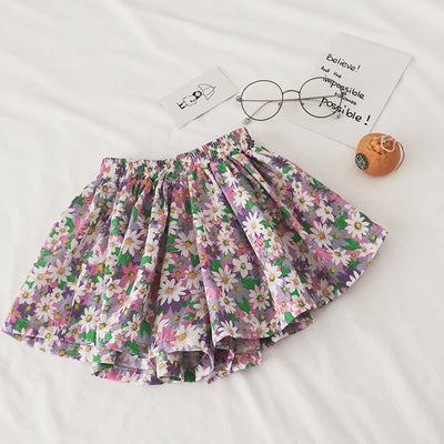 Shorts para Niñas Estilo Western Algodón Ligero Piernas Anchas - Image 3