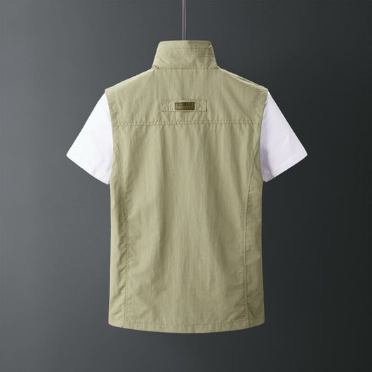 Chaleco de Piel de Conejo para Hombre - Abrigo Casual Outdoor - Image 16