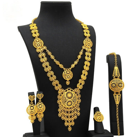 Conjunto de Joyas para Boda: Collar, Pulsera, Anillo y Aretes - Image 7