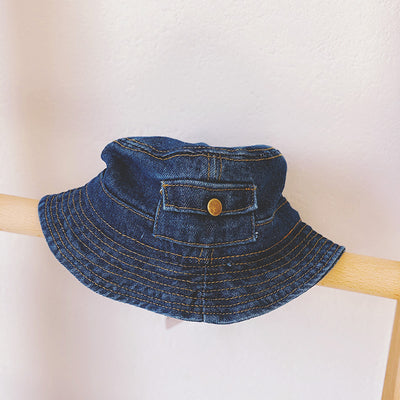 Gorra Denim Infantil con Bolsillos para Primavera y Otoño - Image 3