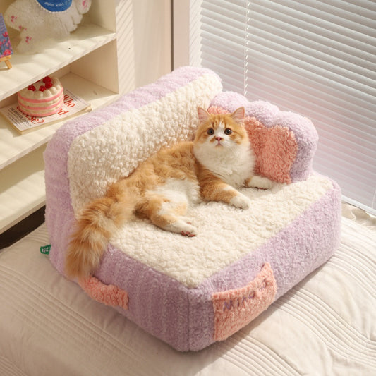 Cama Térmica Desmontable para Perros y Gatos con Funda Lavable