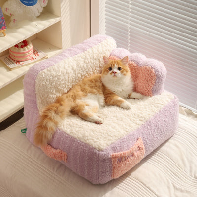 Cama Térmica Desmontable para Perros y Gatos con Funda Lavable