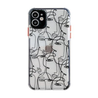 Funda para celular con diseño de líneas abstractas minimalistas - Image 4