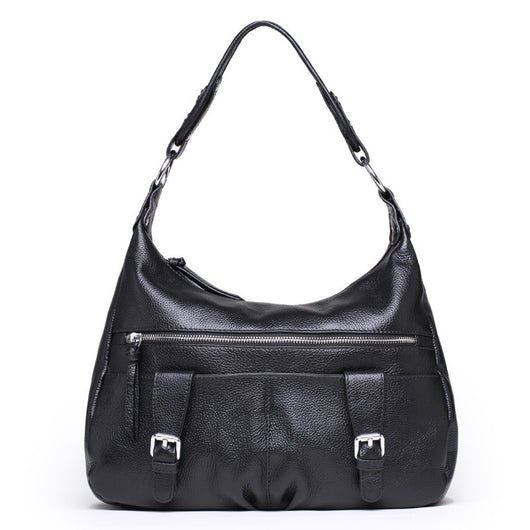 Bolsa Mensajera de Cuero Premium con Pliegues - Gran Capacidad para Mujer - Image 8