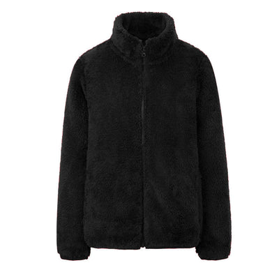 Abrigo de Invierno con Cuello Alto y Forro Polar Reversible Coral Cashmere - Image 10