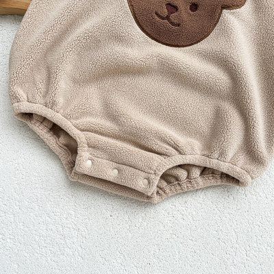 Pijama Enterizo Bebé Osito Cartoon Cálido de Felpa con Capucha - Image 19