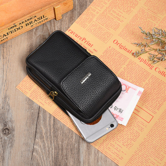 Bolsa de Cintura en Cuero para Hombre - Estilo Casual Outdoor - Image 10