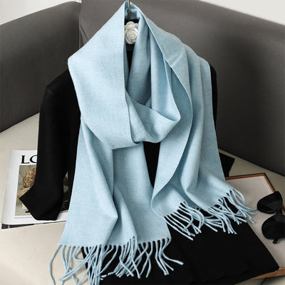 Pashmina Cálida de Color Sólido para Mujer - Chal Suave Estilo Cashmere - Image 53