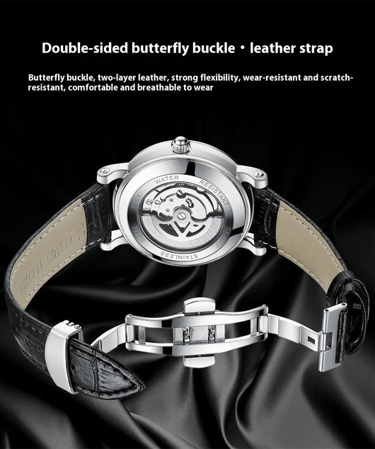 Reloj Mecánico Tourbillon Hueco Fase Lunar Xinghe con Esfera Luminosa - Image 21