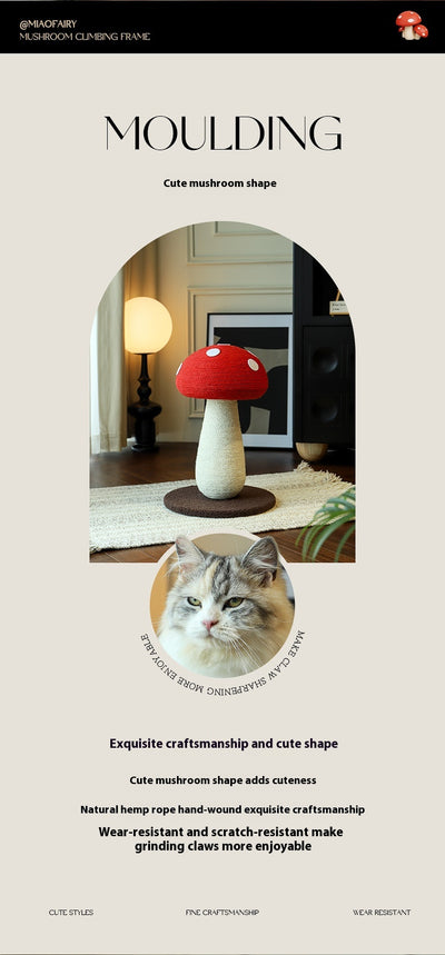 Árbol Rascador de Seta para Gatos con Tablero de Sisal sin Pelusa - Image 12