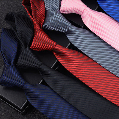 Corbata Formal Hombre 8cm Estilo Británico a Rayas para Negocios - Image 3