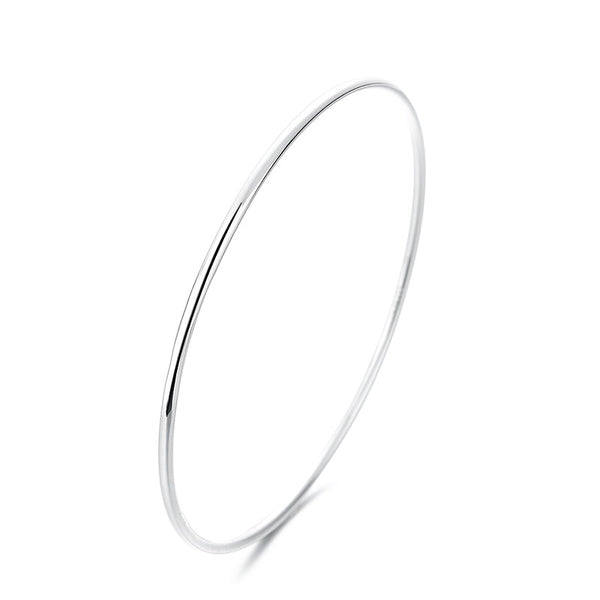 Pulsera de Plata Esterlina Brillo Espejo con Apertura - Image 4