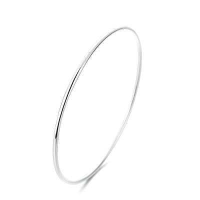 Pulsera de Plata Esterlina Brillo Espejo con Apertura - Image 4