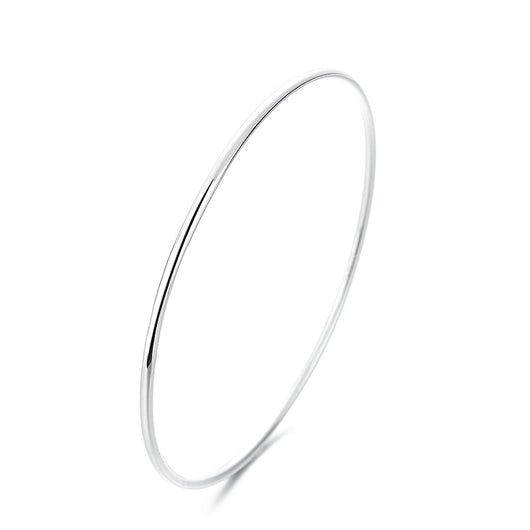 Pulsera de Plata Esterlina Brillo Espejo con Apertura - Image 4