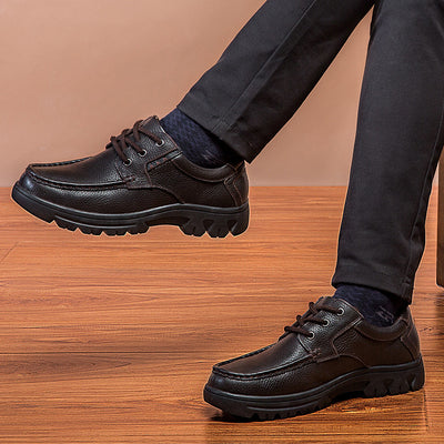 Botas de Trabajo Casual de Cuero Genuino - Zapatos Bajos con Cordones - Image 5