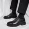 Zapatos Casuales de Cuero Genuino para Hombre con Suela Blanda Elevada