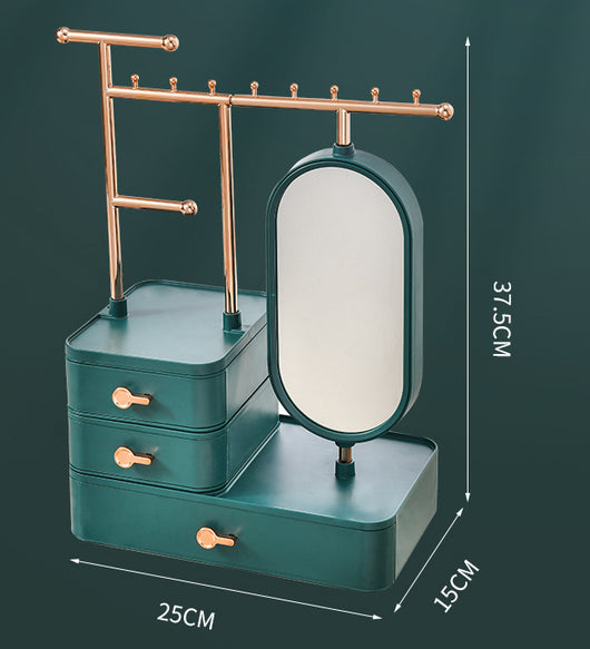 Organizador de Cosméticos con Espejo - Caja de Almacenamiento Multifuncional Premium - Image 6