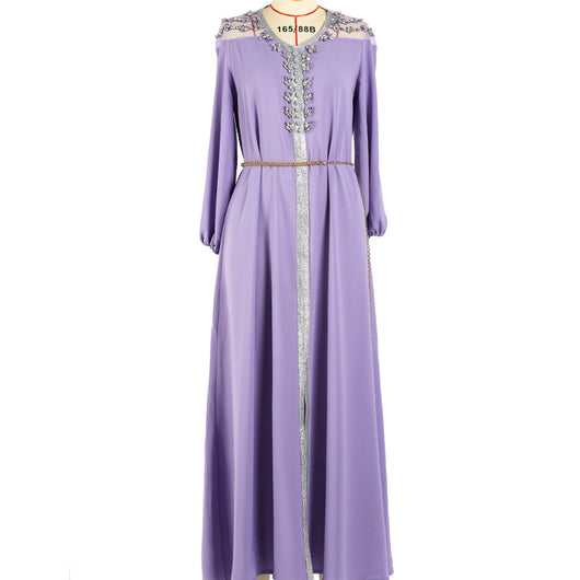 Vestido de Gala con Cristales Brillantes - Elegancia Sofisticada - Image 8