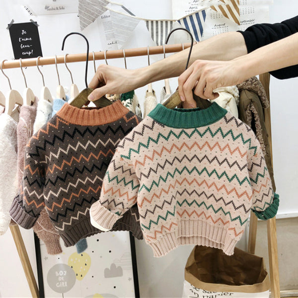 Suéter Infantil Estilo Coreano - Unisex para Bebés y Niños
