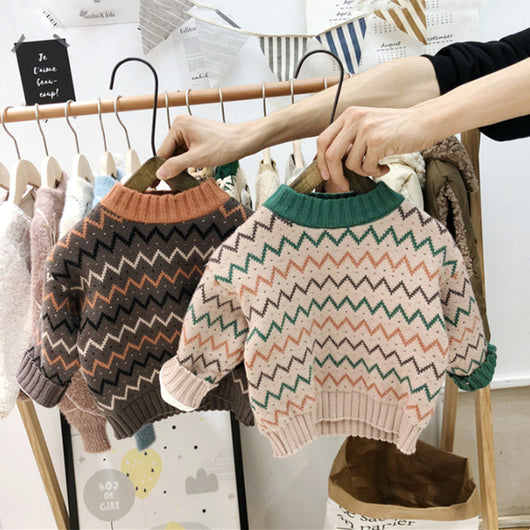 Suéter Infantil Estilo Coreano - Unisex para Bebés y Niños