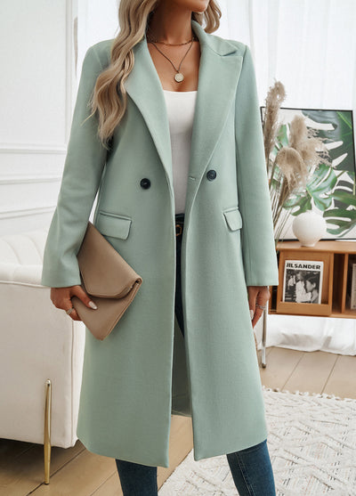 Abrigo Elegante con Cuello Solapa para Mujer Ejecutiva - Image 28
