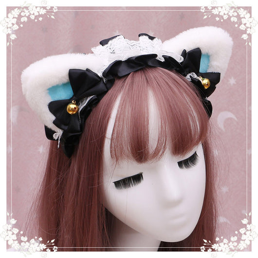 Diadema Lolita Gatita de Peluche con Encaje - Accesorio Anime Japonés - Image 46