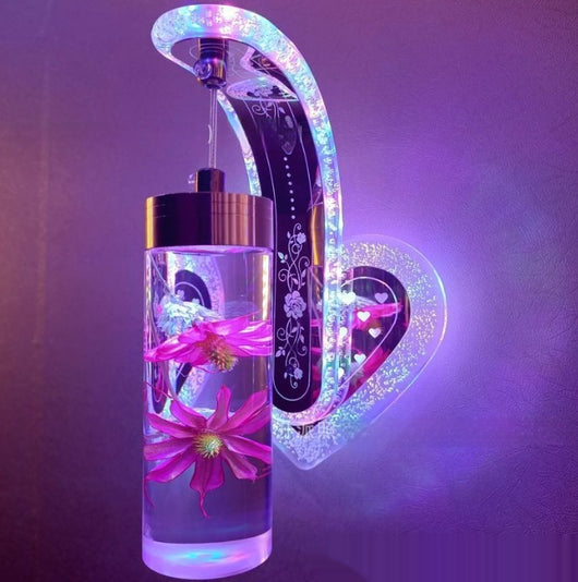Lámpara de Pared Colgante de Cristal Acrílico Ovalado con Luz Cálida para Hoteles y Dormitorios - Image 16