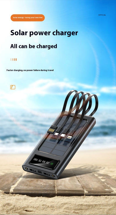 Batería Solar Portátil de 4 Cables para Teléfonos Móviles - Image 8
