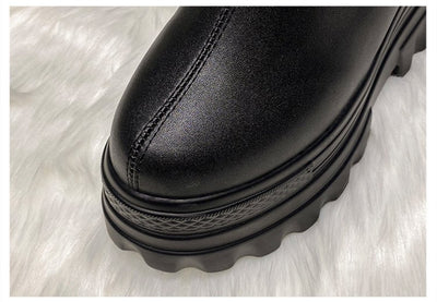 Botas Cortas con Cuña Interna de 4CM - Tacón Elevado y Base Plana - Image 11