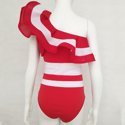 Traje de Baño Asimétrico Bicolor - Diseño Europeo Moderno - Image 10