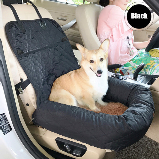 Transportín y Cama de Auto 2 en 1 para Mascotas - Colchoneta Acolchada Plegable - Image 17