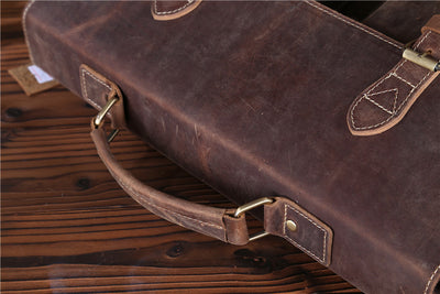 Bolso Messenger de Cuero Crazy Horse - Estilo Vintage Duradero - Image 21