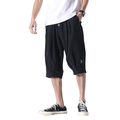 Pantalones Sueltos Rectos Delgados Media Pierna para Hombre - Image 11