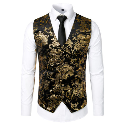 Chaleco Steampunk Dorado para Hombre - Traje Elegante sin Mangas - Image 28