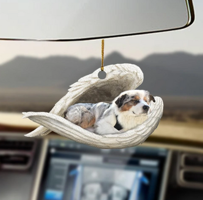 Adorno Colgante Perro Ángel Durmiendo - Decoración Acrílica para Auto, Hogar y Puertas - Image 3