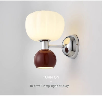 Lámpara de Pared Calabaza Crema para Dormitorio Principal - Image 23