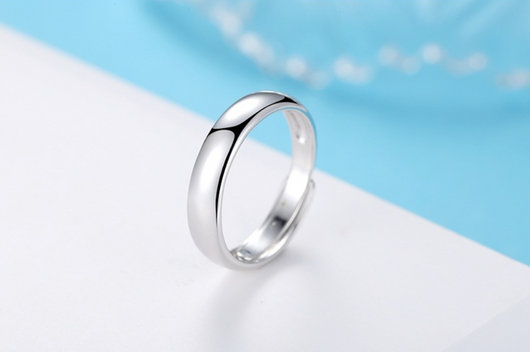 Anillo de Plata Liso y Brillante para Hombre - Image 16