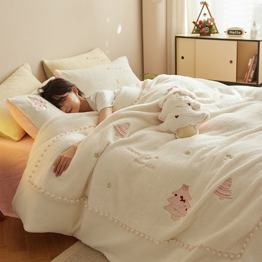 Juego de Cama Princesa de Fibra de Leche - 4 Piezas Invierno - Image 8