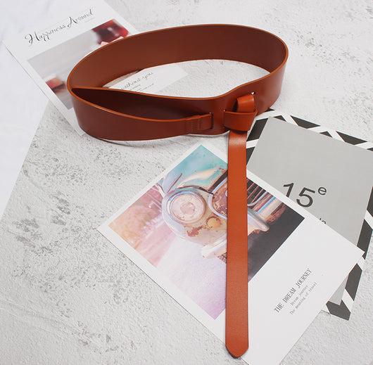 Cinturón Ancho de Cuero con Detalles Decorativos para Mujer - Image 8