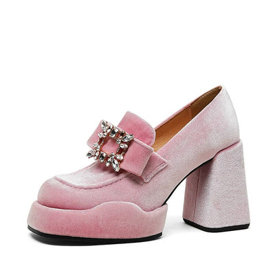 Zapato Slip-On Mujer con Suela y Tacón Grueso - Image 8