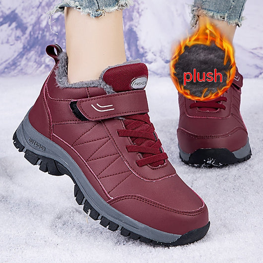 Botas de Senderismo Altas Forradas en Fleece para Viajes y Clima Frío - Image 12