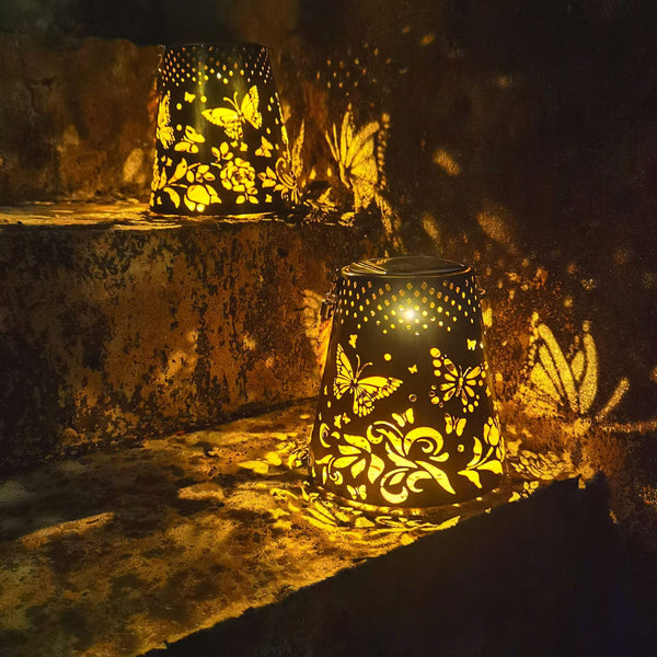 Lámpara Solar Mariposa para Jardín - Decoración Luminosa Hueca