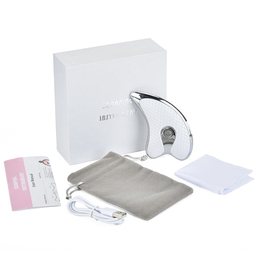 Masajeador Facial Vibrante Recargable con Raspador de Gua Sha - Image 7