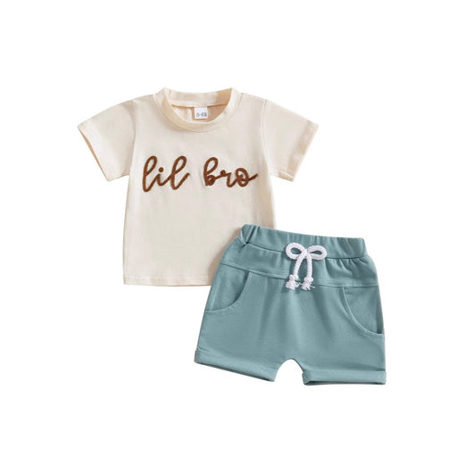 Conjunto Infantil Casual de Camiseta y Short Estampado - Image 3