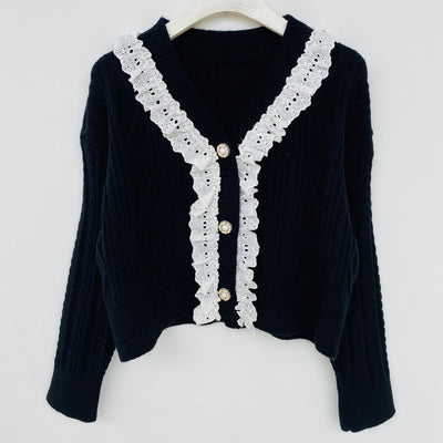Cardigan Holgado Estilo Universitario para Mujer - Image 78