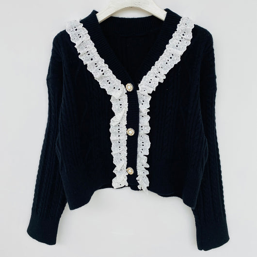 Cardigan Holgado Estilo Universitario para Mujer - Image 78