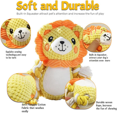 Pack de Juguetes Chirriantes para Perros Medianos y Grandes - Peluches Multicolores con Sonido - Image 13