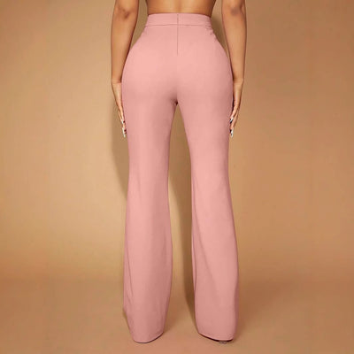 Pantalones de Cintura Alta para Mujer - Elegancia Profesional y Comodidad Diaria - Image 2