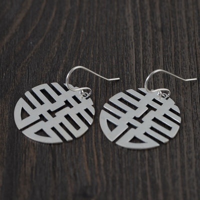 Aretes Vintage de Plata S925 Mate para Mujer - Image 6