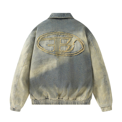 Chaqueta Denim Acolchada con Degradado de Color - Image 17